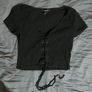Forever 21 Black Crop Top